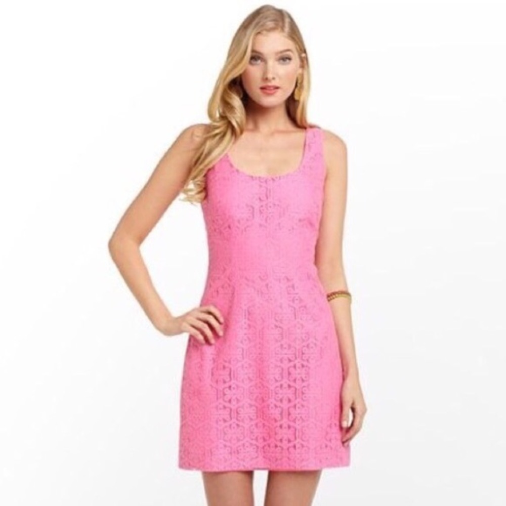 Lilly Pulitzer Lonnie Fiesta Pink Dress
